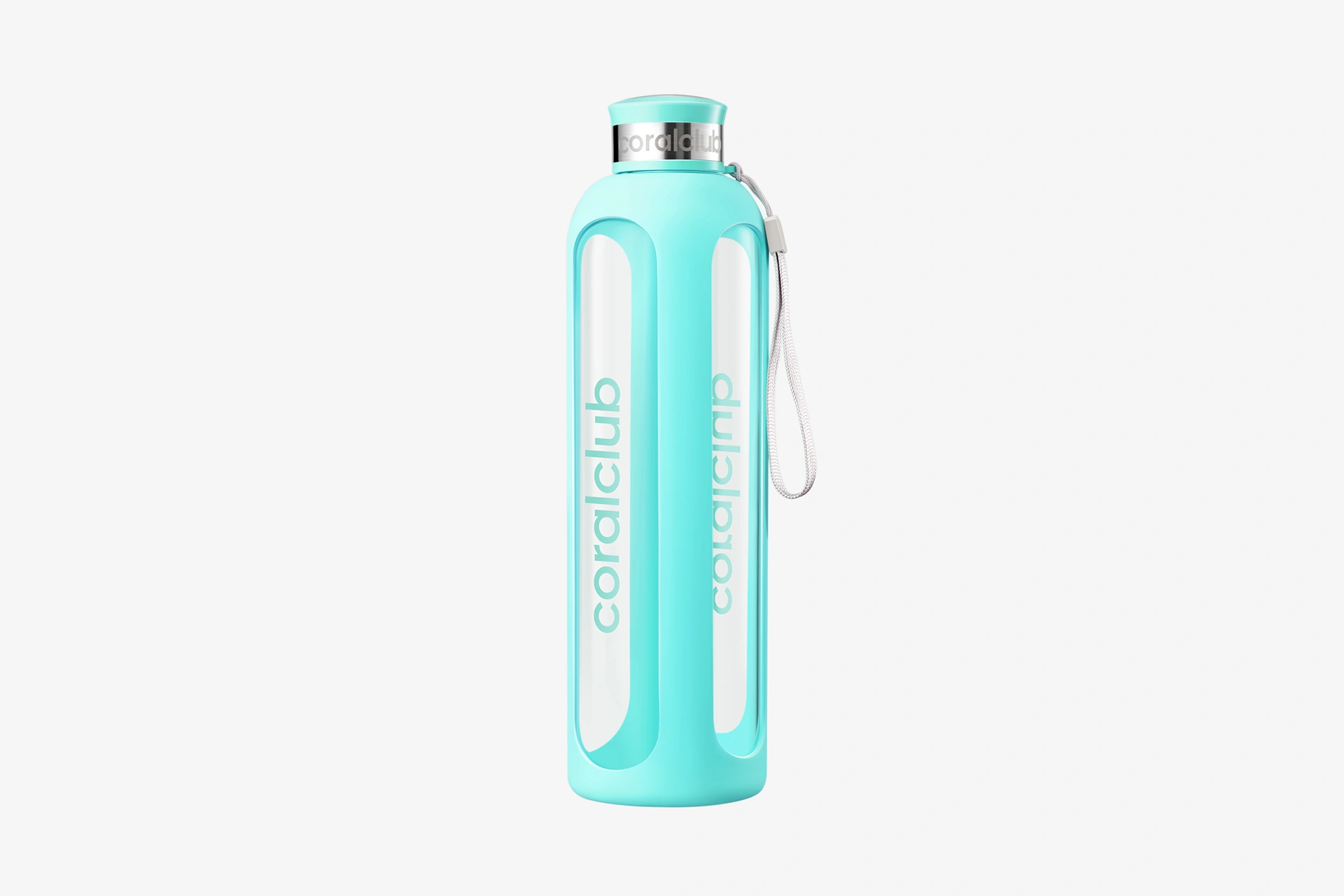 Clear Water glass bottle, Aqua Menthe