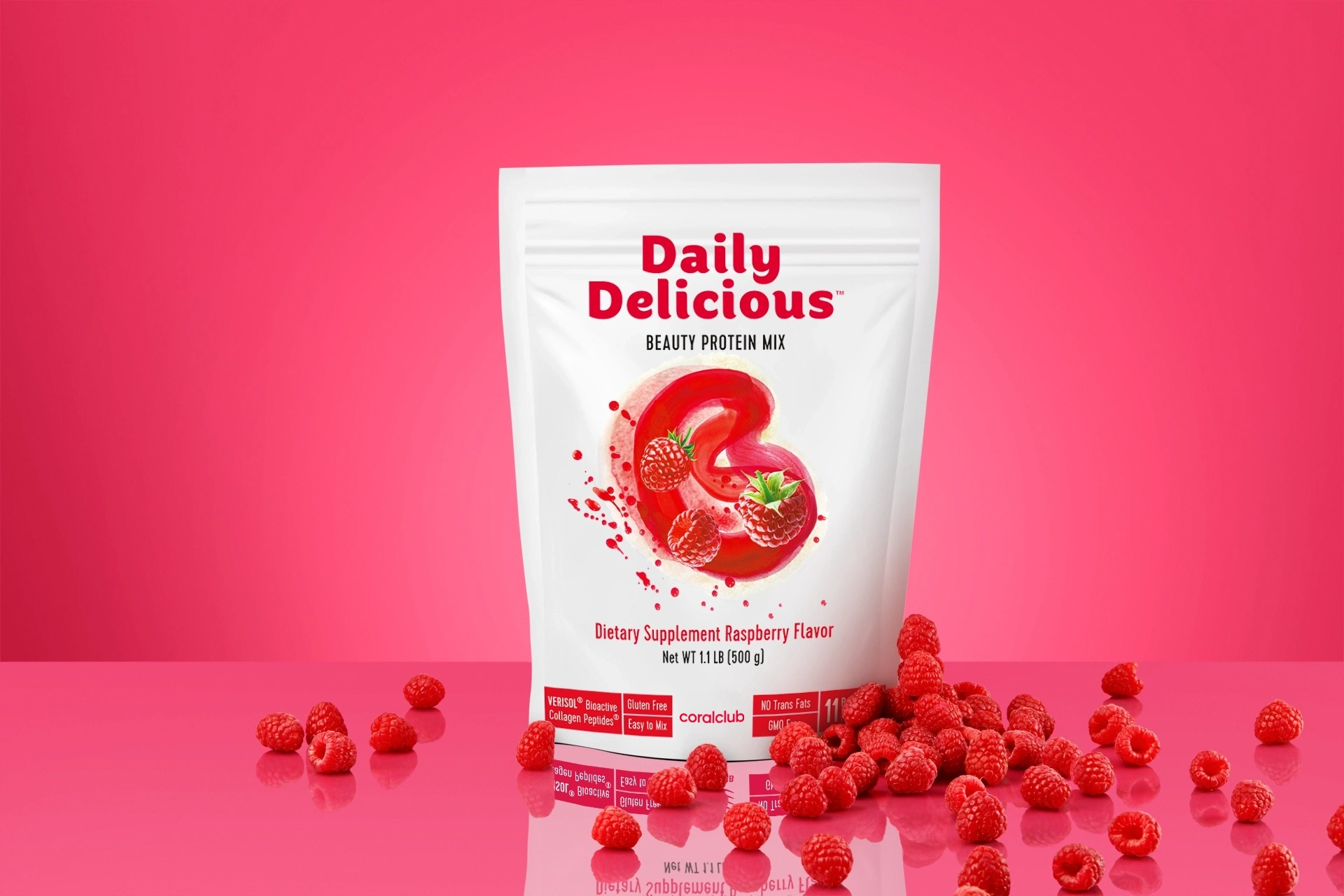 Daily Delicious Beauty Shake Raspberry